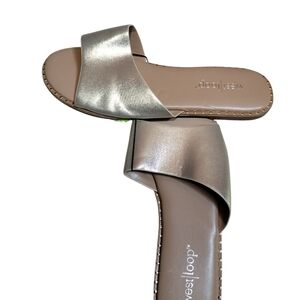 West Loop Women's Silver Slide Sandals